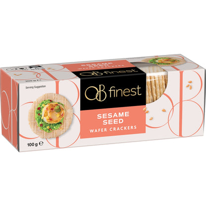 Ob Finest Wafer Crackers Sesame Seed 100g