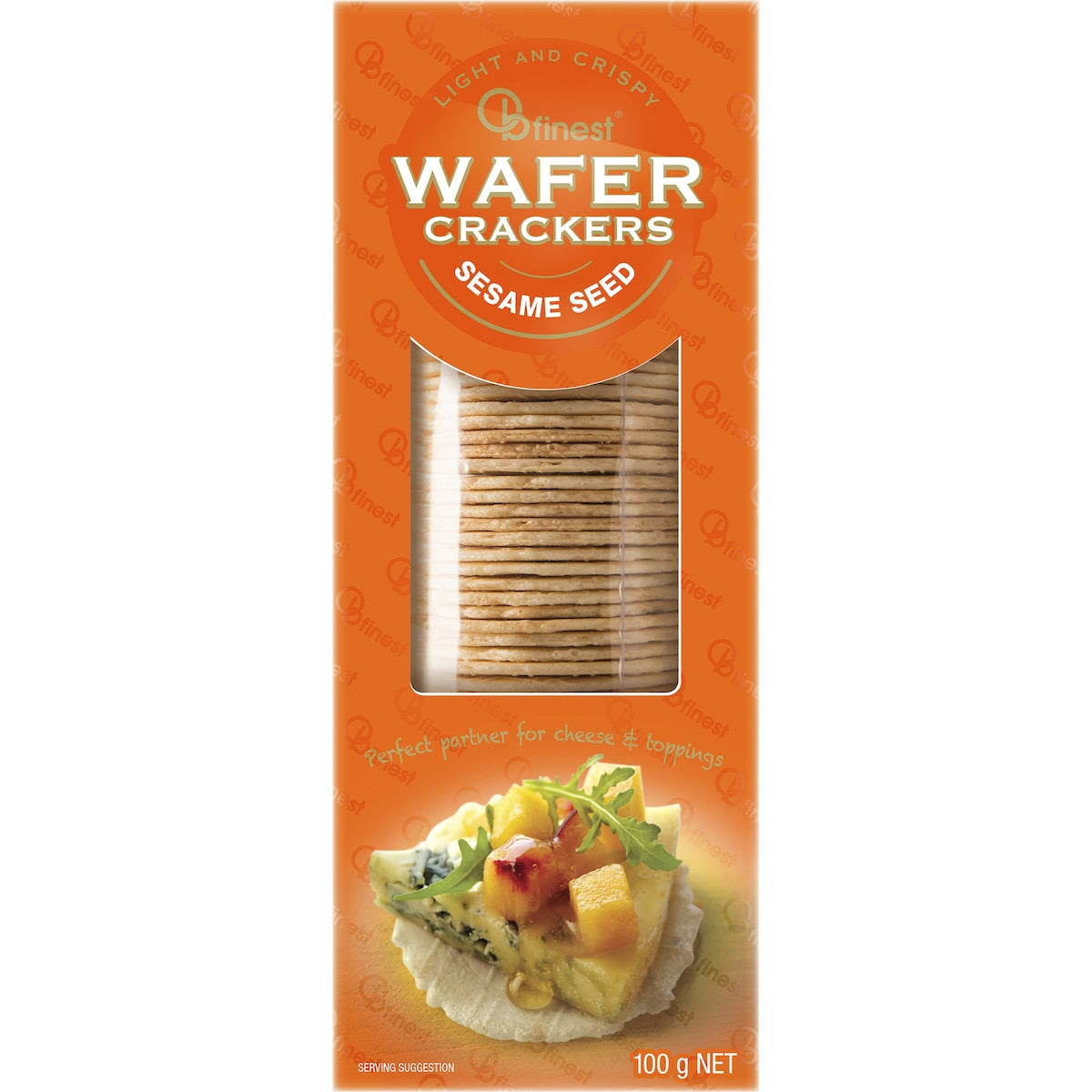 Ob Finest Wafer Crackers Sesame Seed 100g
