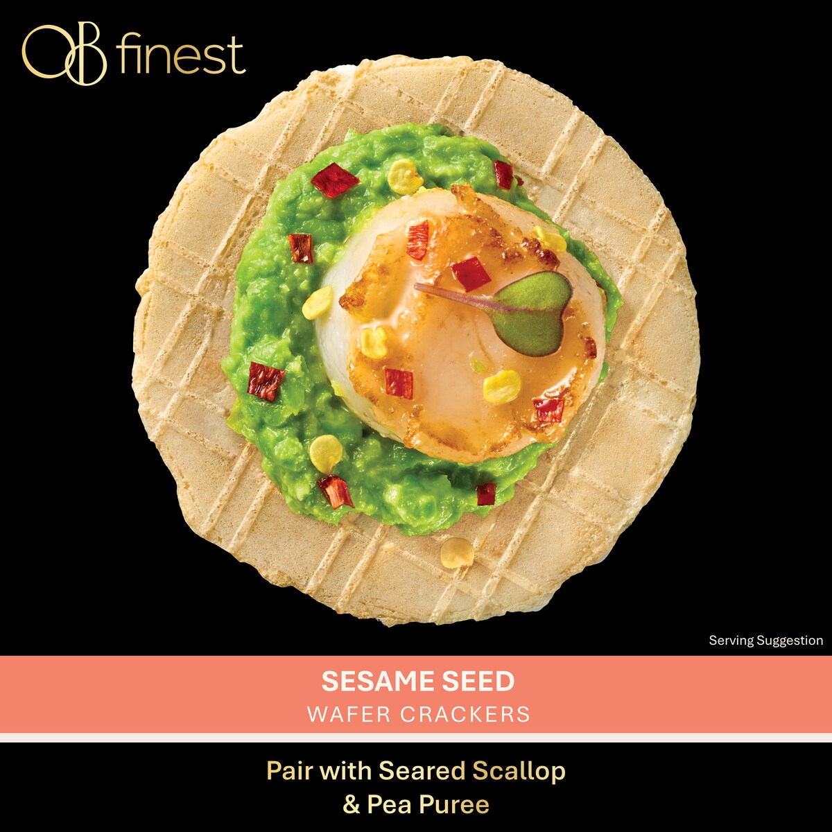 Ob Finest Sesame Wafer Crackers 100g