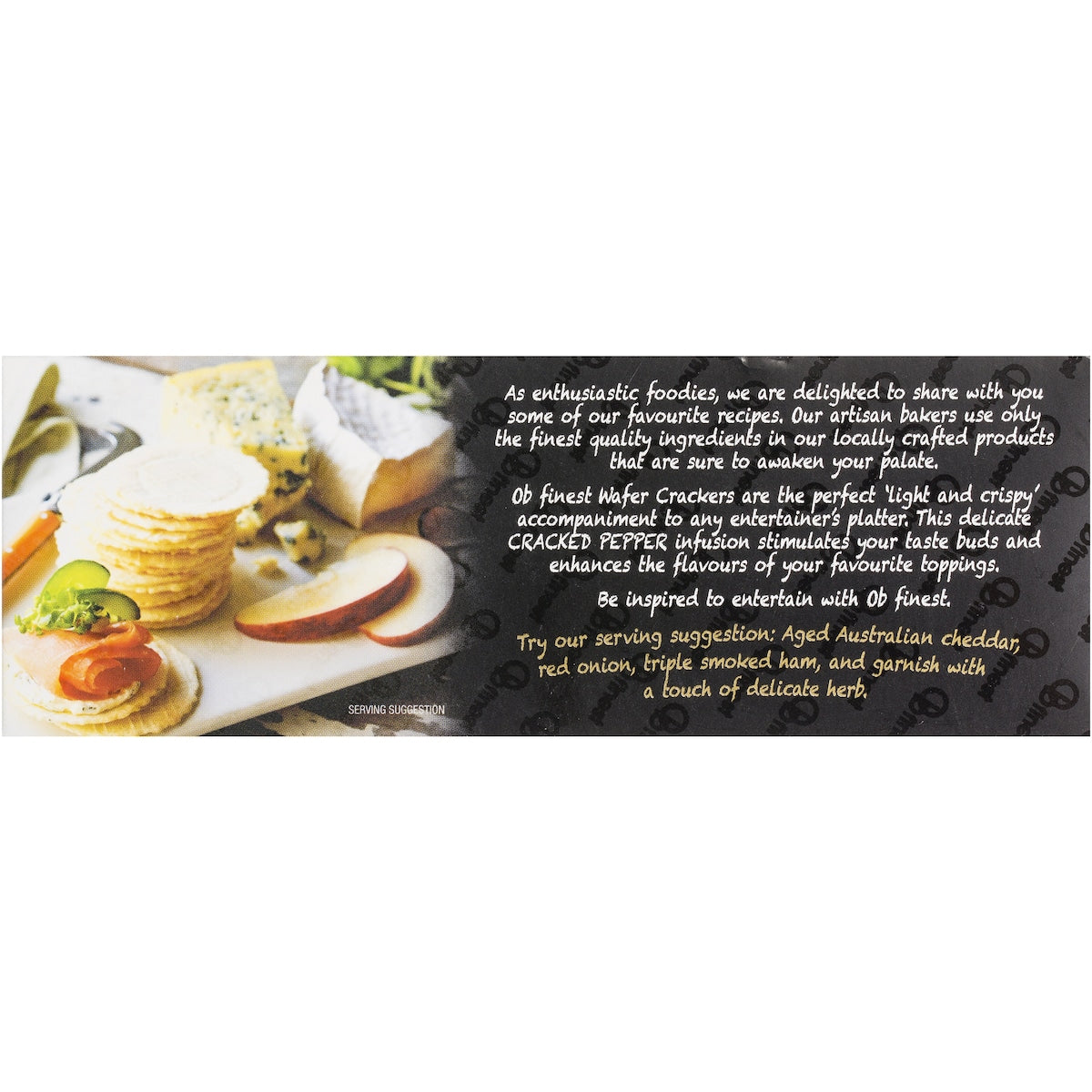 Ob Finest Wafer Crackers Cracked Pepper 100g