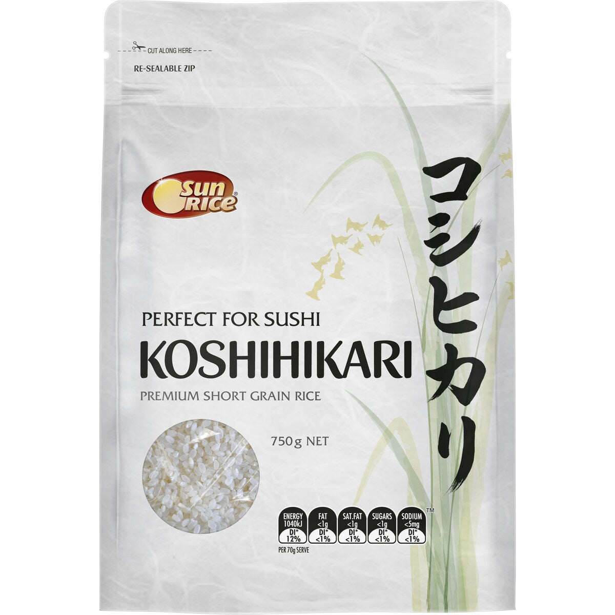 Sunrice Koshihikari Sushi Rice 750g