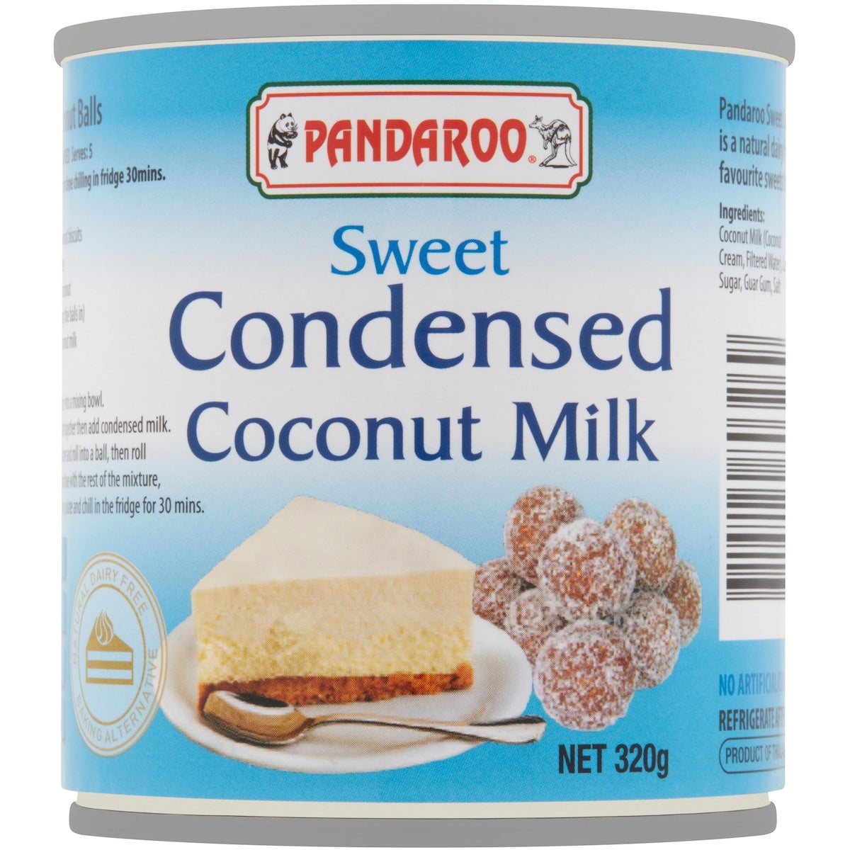 Pandaroo Sweetened Condensed Coconut Milk 320g