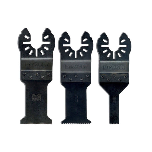DEWALT Oscillating Multi Tool Cutting Saw Blade Set - 3pc - 120 x 25mm