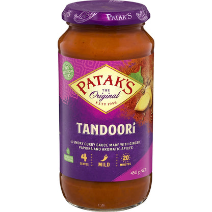Pataks Tandoori Curry Simmer Sauce 450g