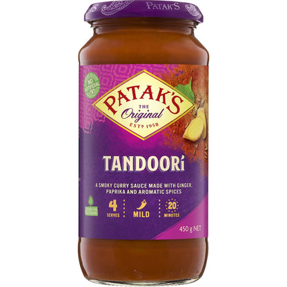 Pataks Tandoori Curry Simmer Sauce 450g