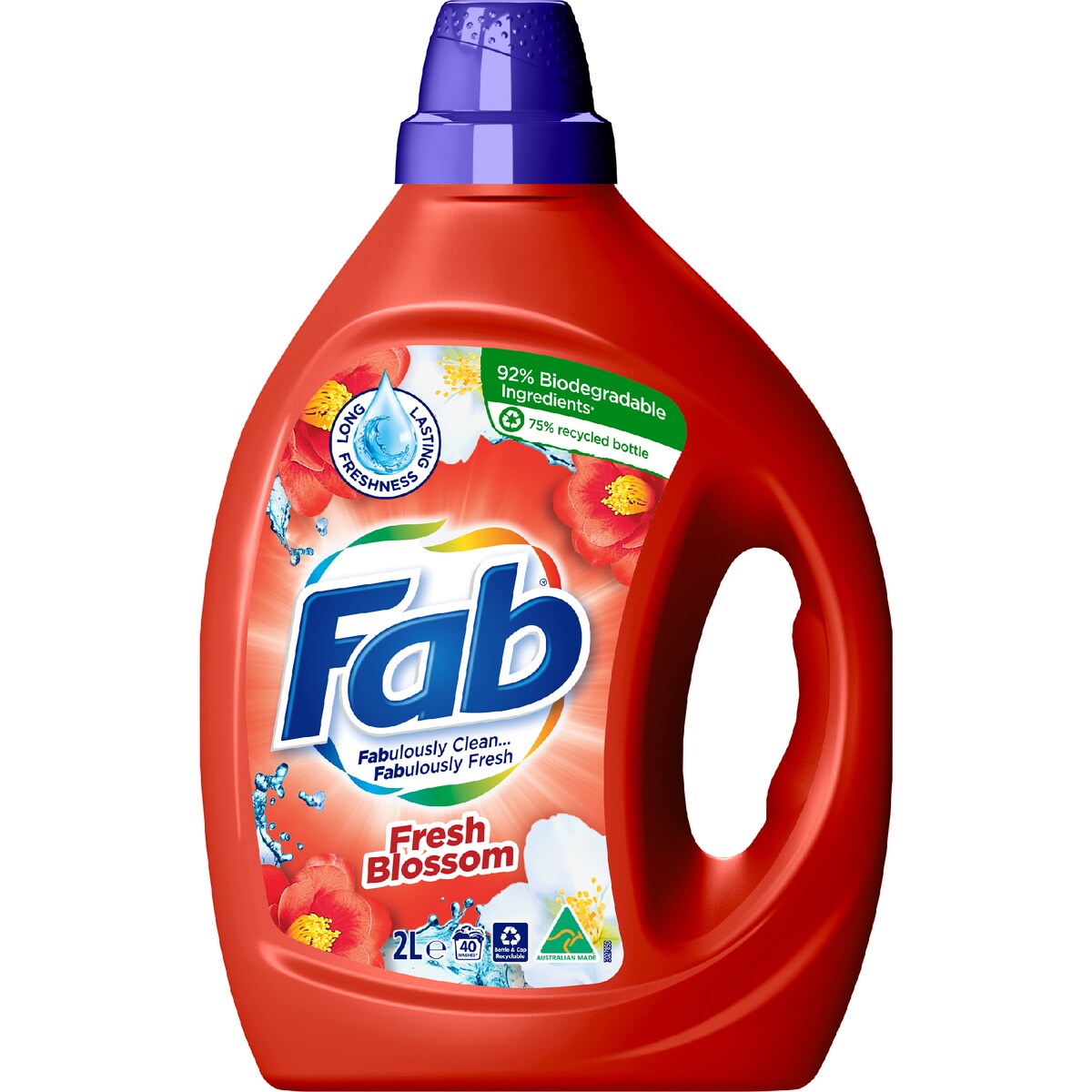 Fab Laundry Liquid Fresh Blossoms 2L
