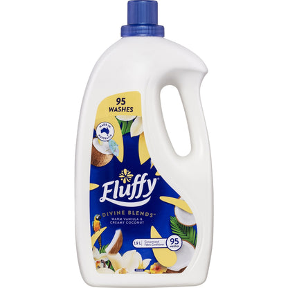 Fluffy Fabric Softener Concentrate Vanilla & Coconut 1.9l
