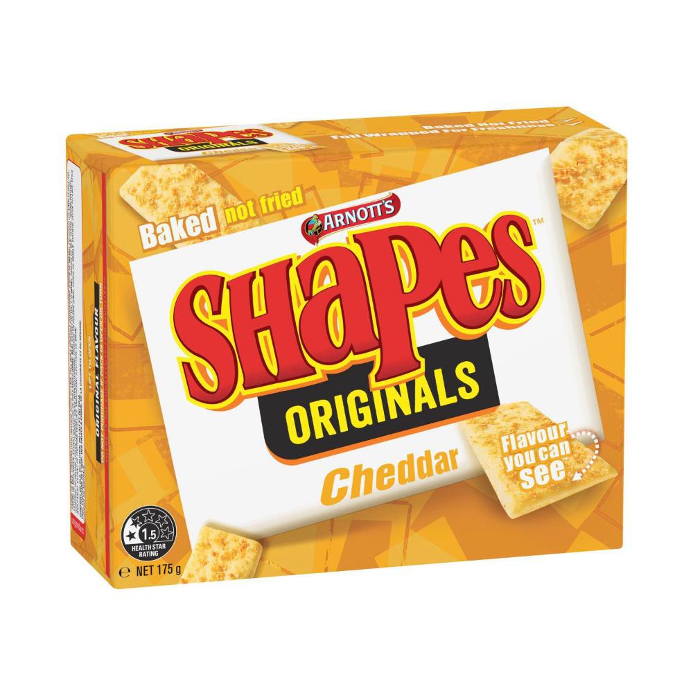 Arnott's Shapes Cheddar - 175g