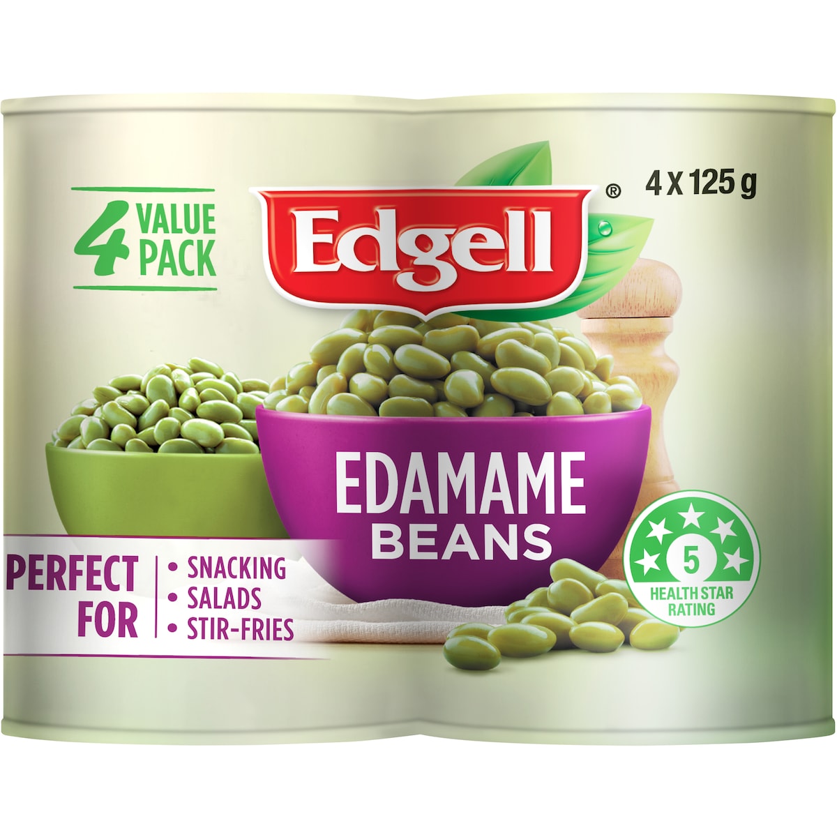 Edgell Edamame Beans 125g X 4 Pack