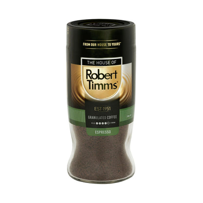 Robert Timms Premium Espresso Extra Dark Roasted Granulated Coffee - 200g