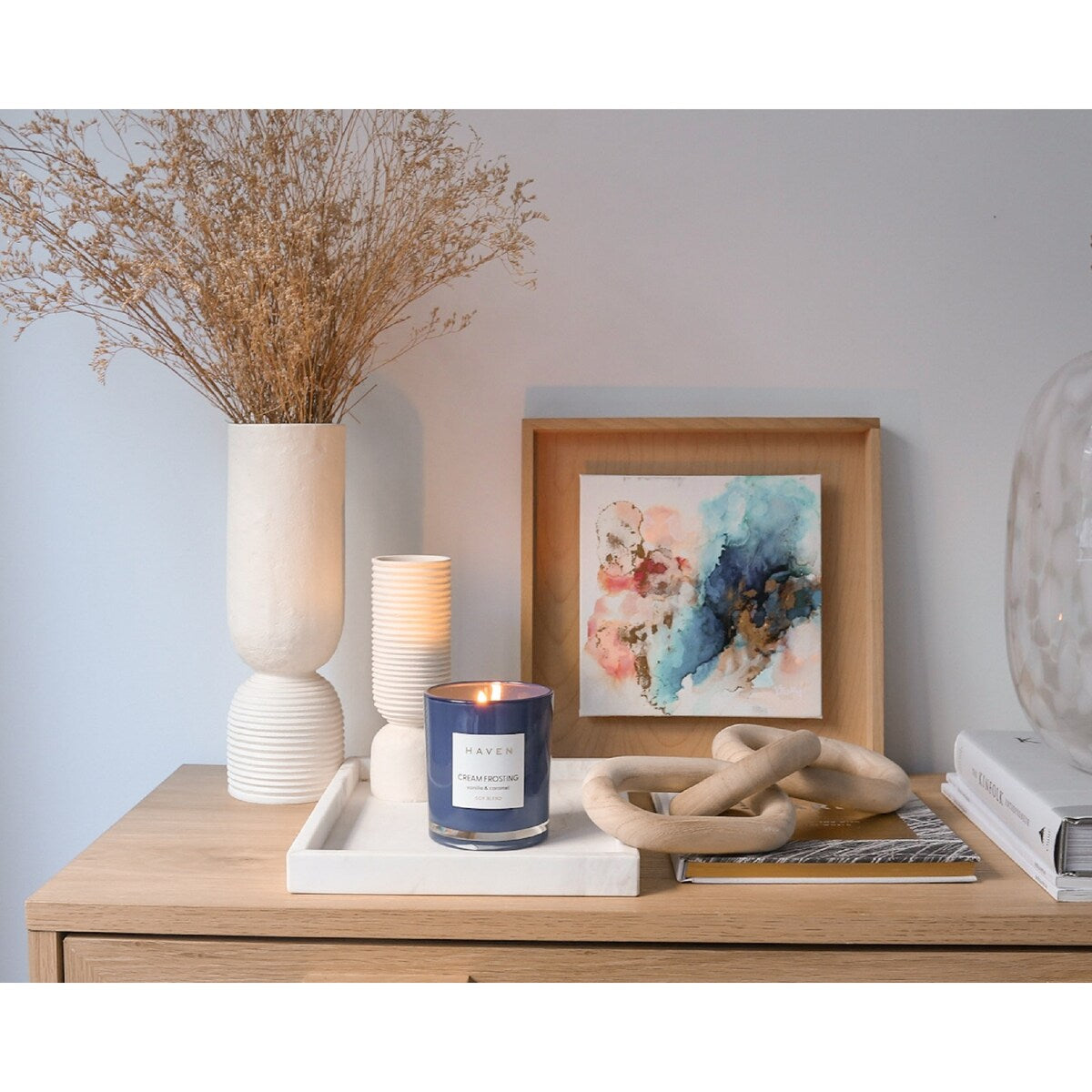 Haven Cream Frosting Vanilla & Caramel Soy Blend Candle