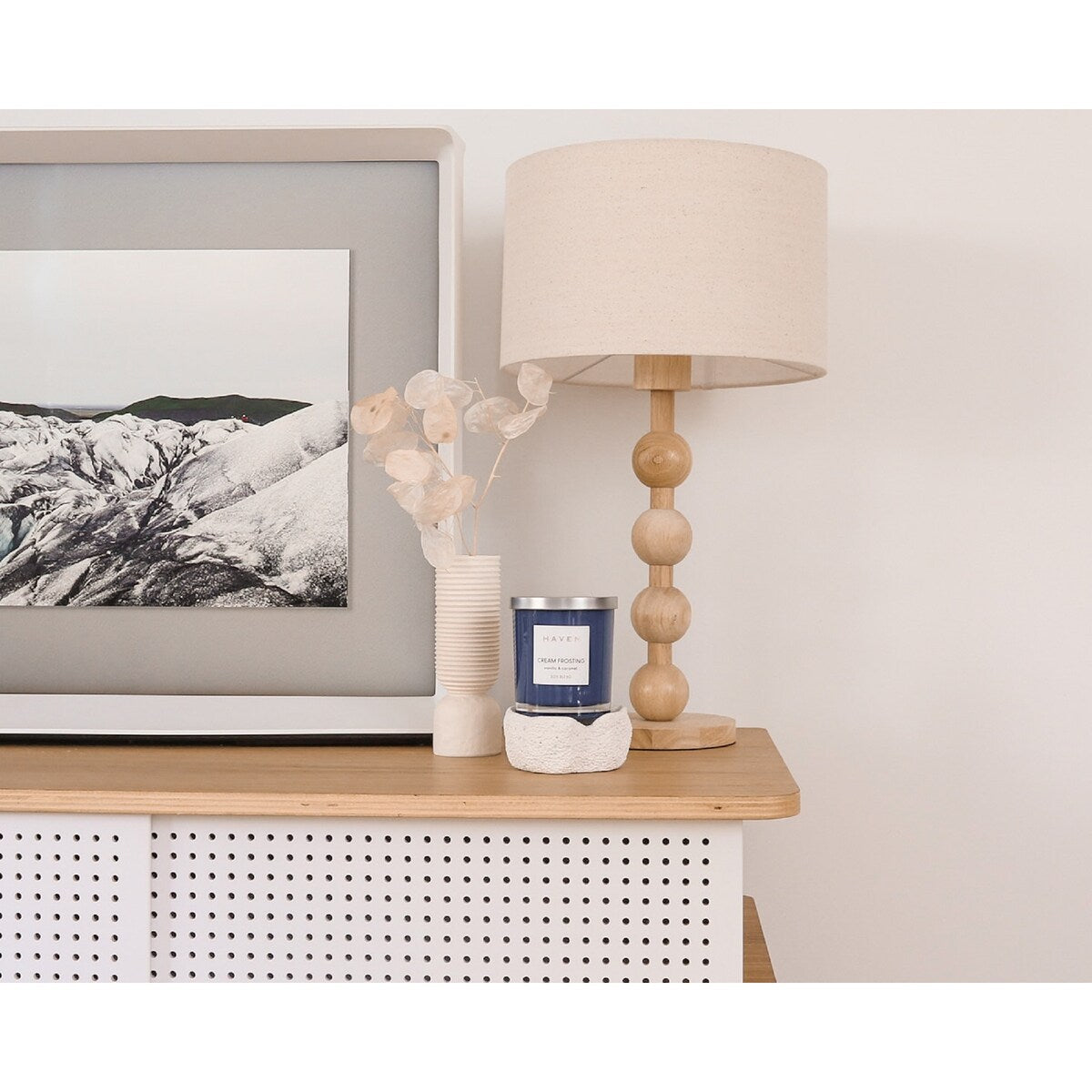Haven Cream Frosting Vanilla & Caramel Soy Blend Candle