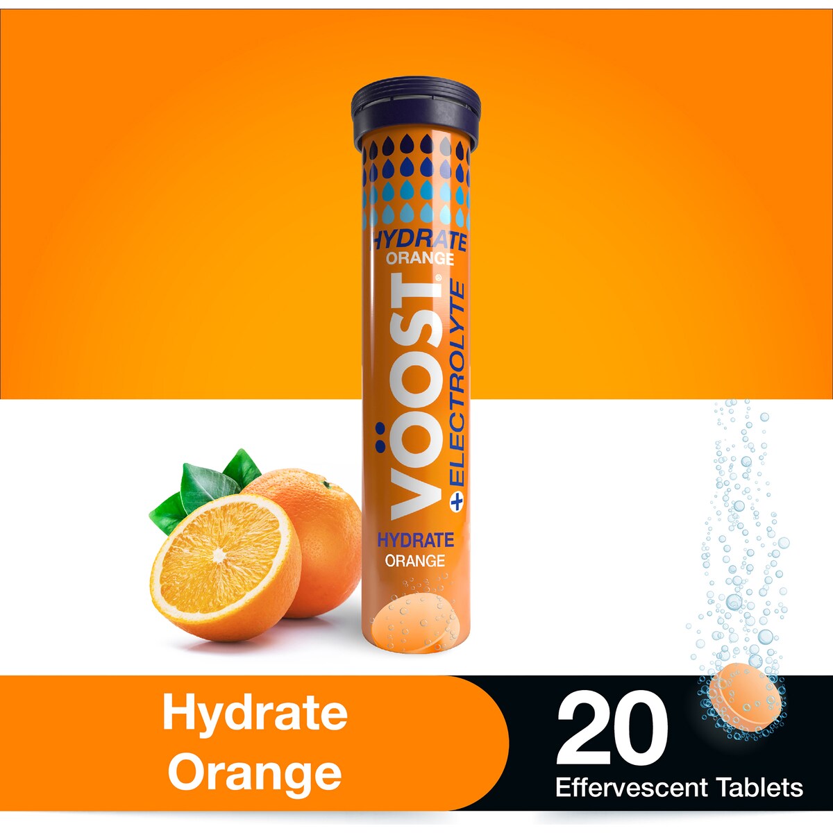 VOOST Hydrate & Electrolyte Tablets Orange Flavour 20 pack