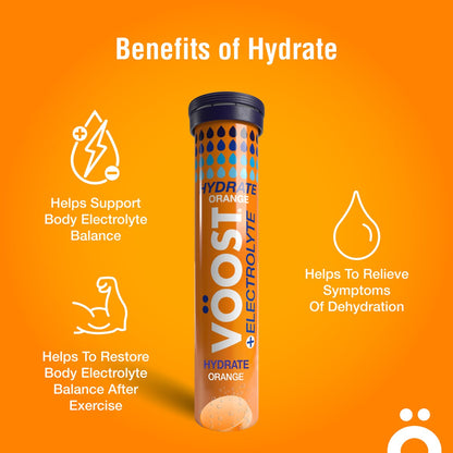 VOOST Hydrate & Electrolyte Tablets Orange Flavour 20 pack