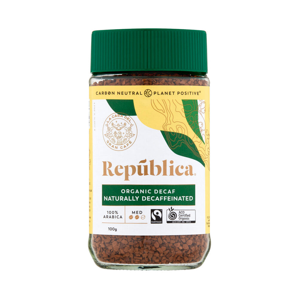 Republica 100% Pure Coffee Decaffeinated - 100g