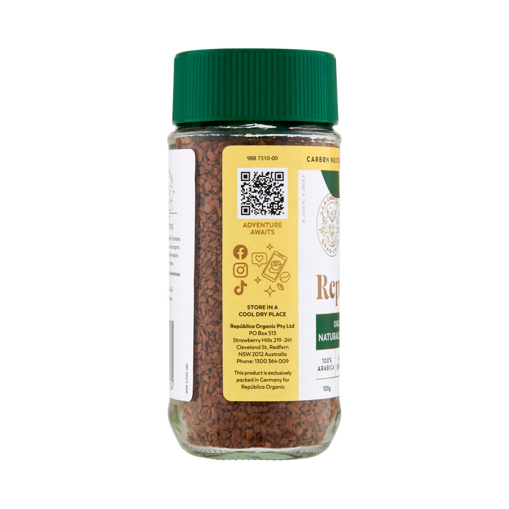 Republica 100% Pure Coffee Decaffeinated - 100g