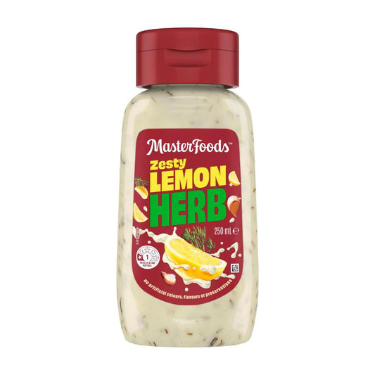 Masterfoods No Rules Zesty Lemon And Herb Sauce - 250mL