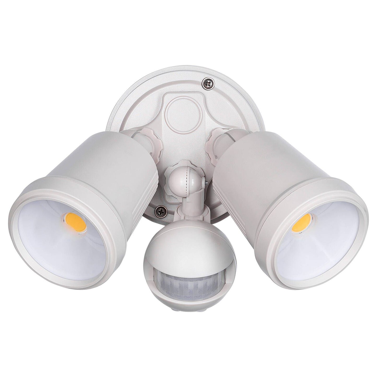 Brilliant Raptor III Twin Security Light - 20W - 1800 Lumens - Beige