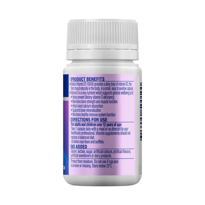 Ostelin Vitamin D 1000iu D3 Capsules For Bones + Immunity - 60 pack