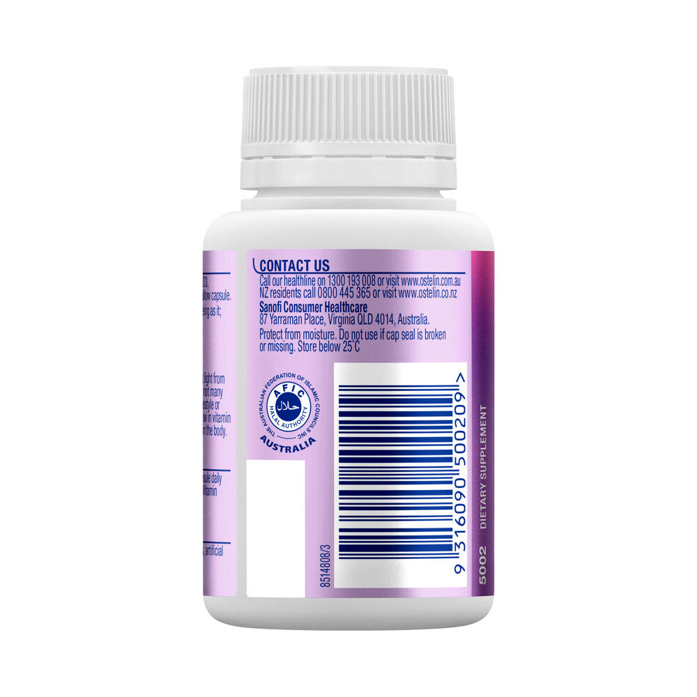 Ostelin Vitamin D 1000iu D3 Capsules For Bones + Immunity - 130 pack