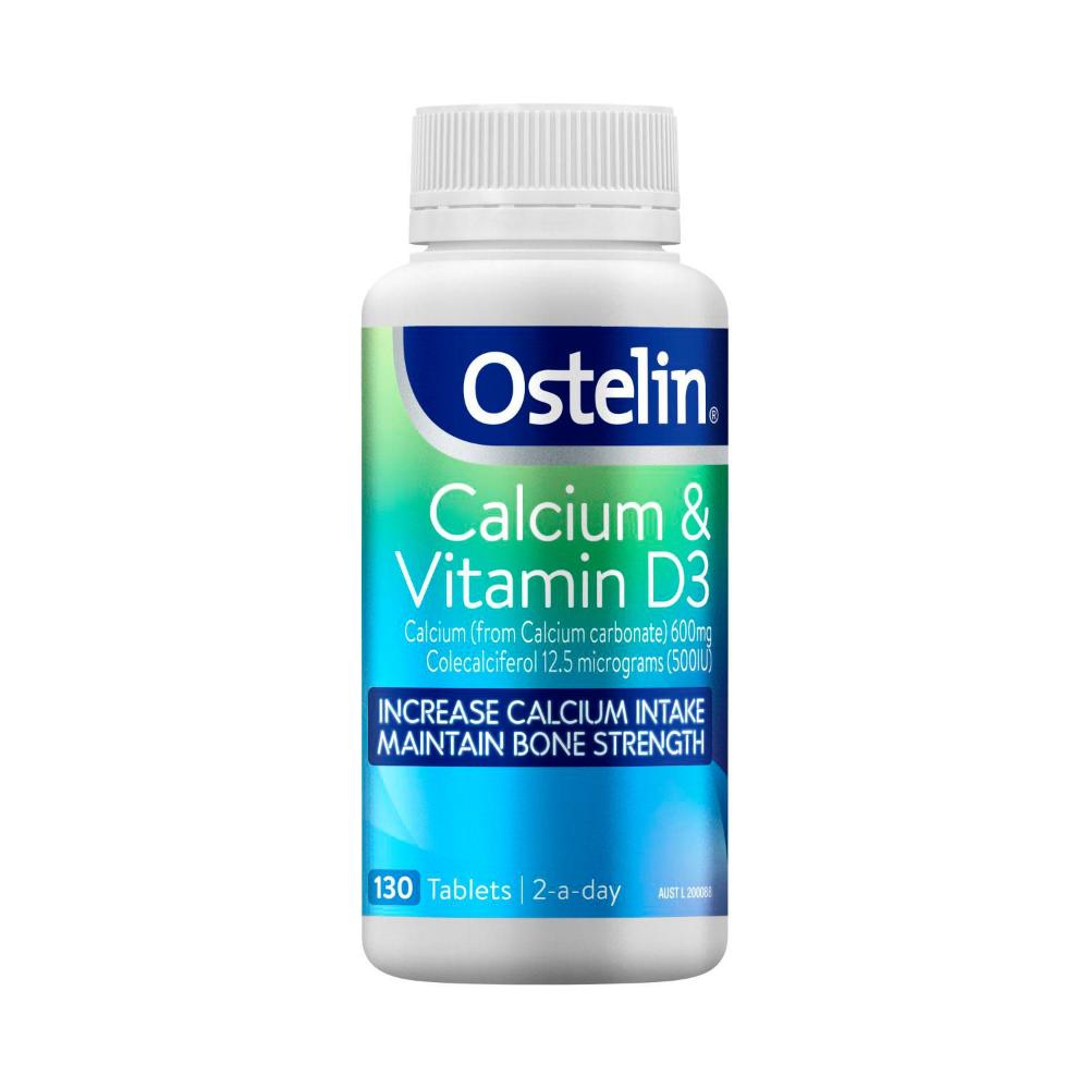 Ostelin Calcium & Vitamin D Tablets W. D3 For Bone Health - 130 pack