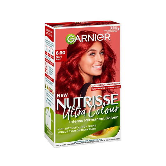 Garnier Nutrisse Hair Colour 6.6 Fiery Red - 1 pack