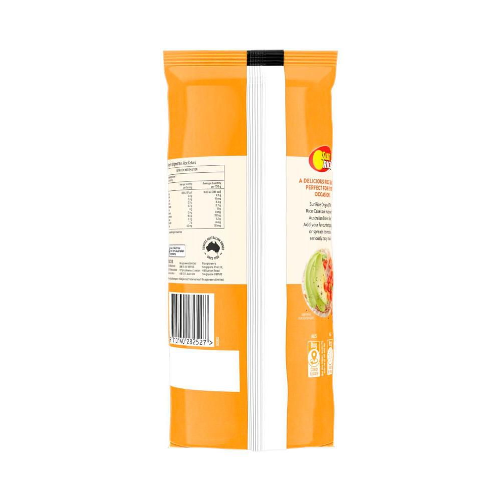 Sunrice Thin Original Gluten Free Rice Cakes - 150g