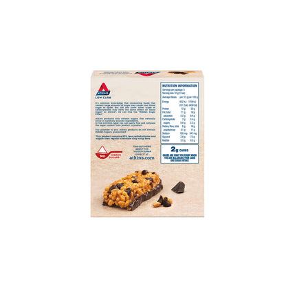 Atkins Low Carb Chocolate Chip Crisp Bars 185g - 5 pack