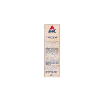 Atkins Low Carb Chocolate Chip Crisp Bars 185g - 5 pack