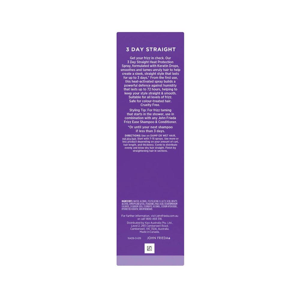John Frieda Frizz Ease 3 Day Straight Spray - 103mL