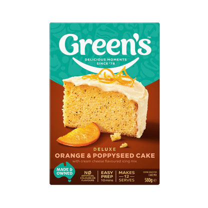 Green's Deluxe Orange Poppyseed Cake Mix - 580g