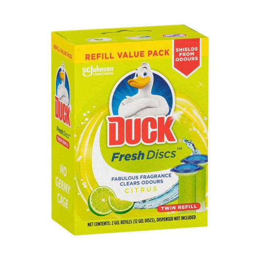 Duck Fresh Discs Toilet Cleaner Citrus Twin Refills 2x36ml - 72mL