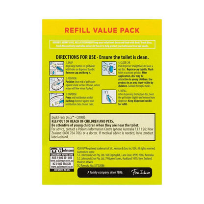Duck Fresh Discs Toilet eaner Citrus Twin Refills 2x36ml - 72mL