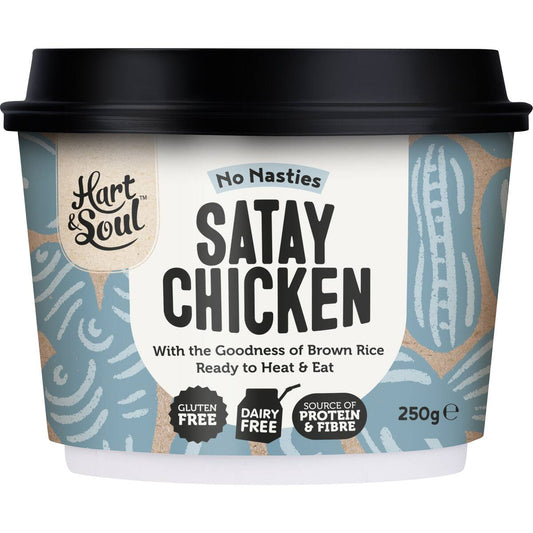 Hart & Soul All Natural Supergrain Satay Chicken 250g
