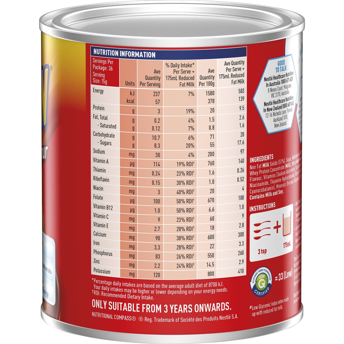 Sustagen Nutritional Powder Drink Dutch Chocolate Flavour 550g