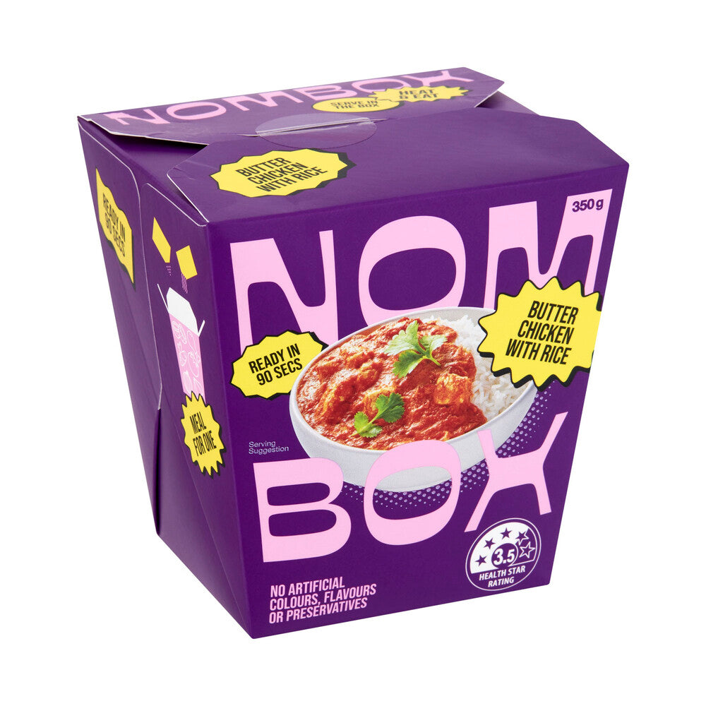 Nombox Meal Box Butter Chicken With Rice - 350 GRAM