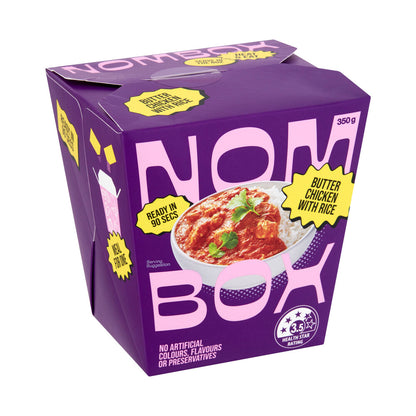 Nombox Meal Box Butter Chicken With Rice - 350 GRAM