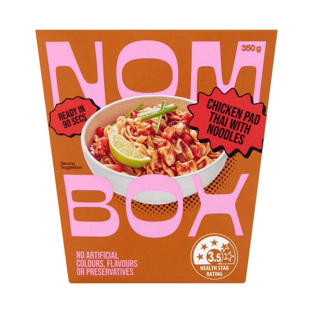 Nombox Meal Box Chicken Pad Thai With Noodles - 350 GRAM