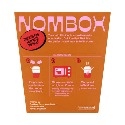 Nombox Meal Box Chicken Pad Thai With Noodles - 350 GRAM
