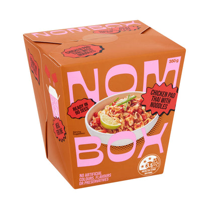 Nombox Meal Box Chicken Pad Thai With Noodles - 350 GRAM