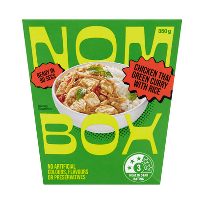 Nombox Meal Box Thai Green Chicken Curry Rice - 350 GRAM