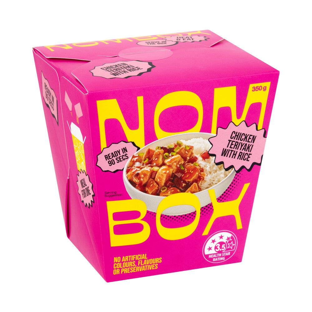 Nombox Meal Box Teriyaki Chicken With Rice - 350 GRAM