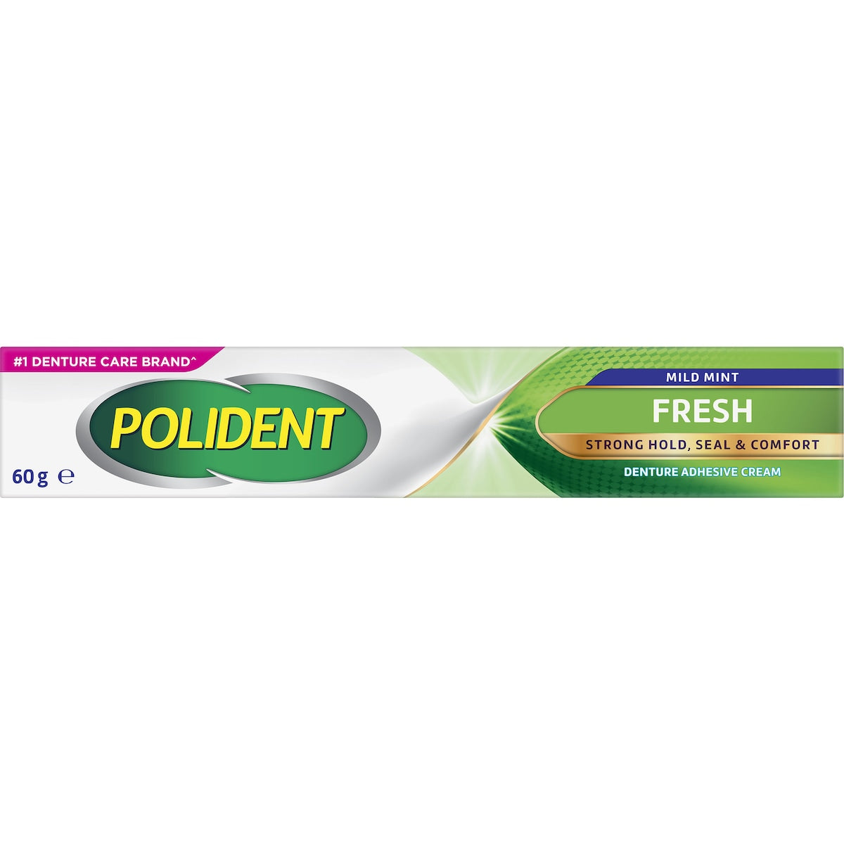 Polident Adhesive Cream Fresh Mint For Dentures & Partials 60g