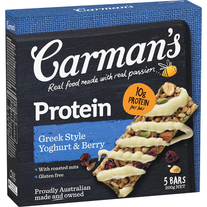 Carmans Protein Bars Greek Style Yoghurt & Berry 5 pack