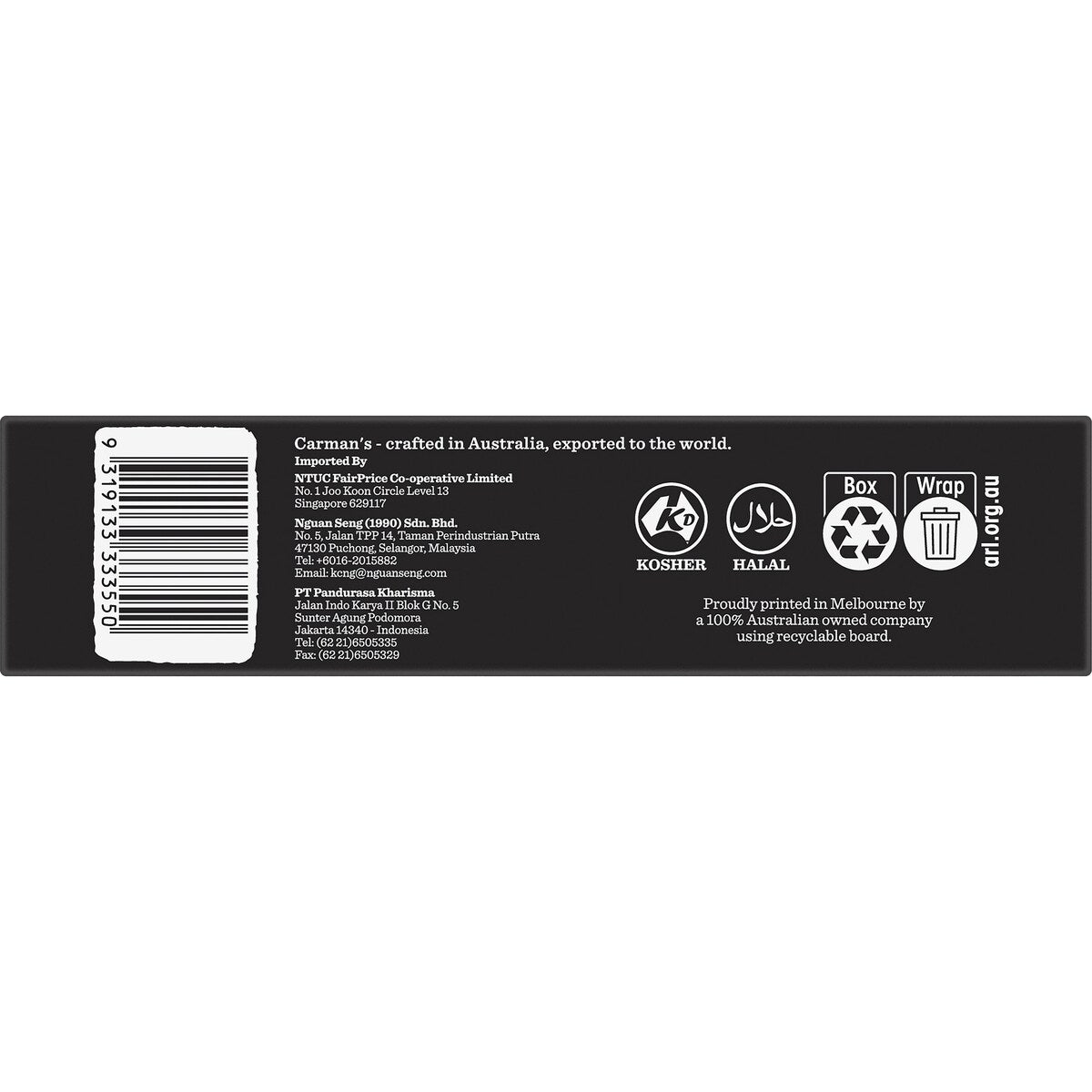 Carmans Protein Bars Greek Style Yoghurt & Berry 5 pack