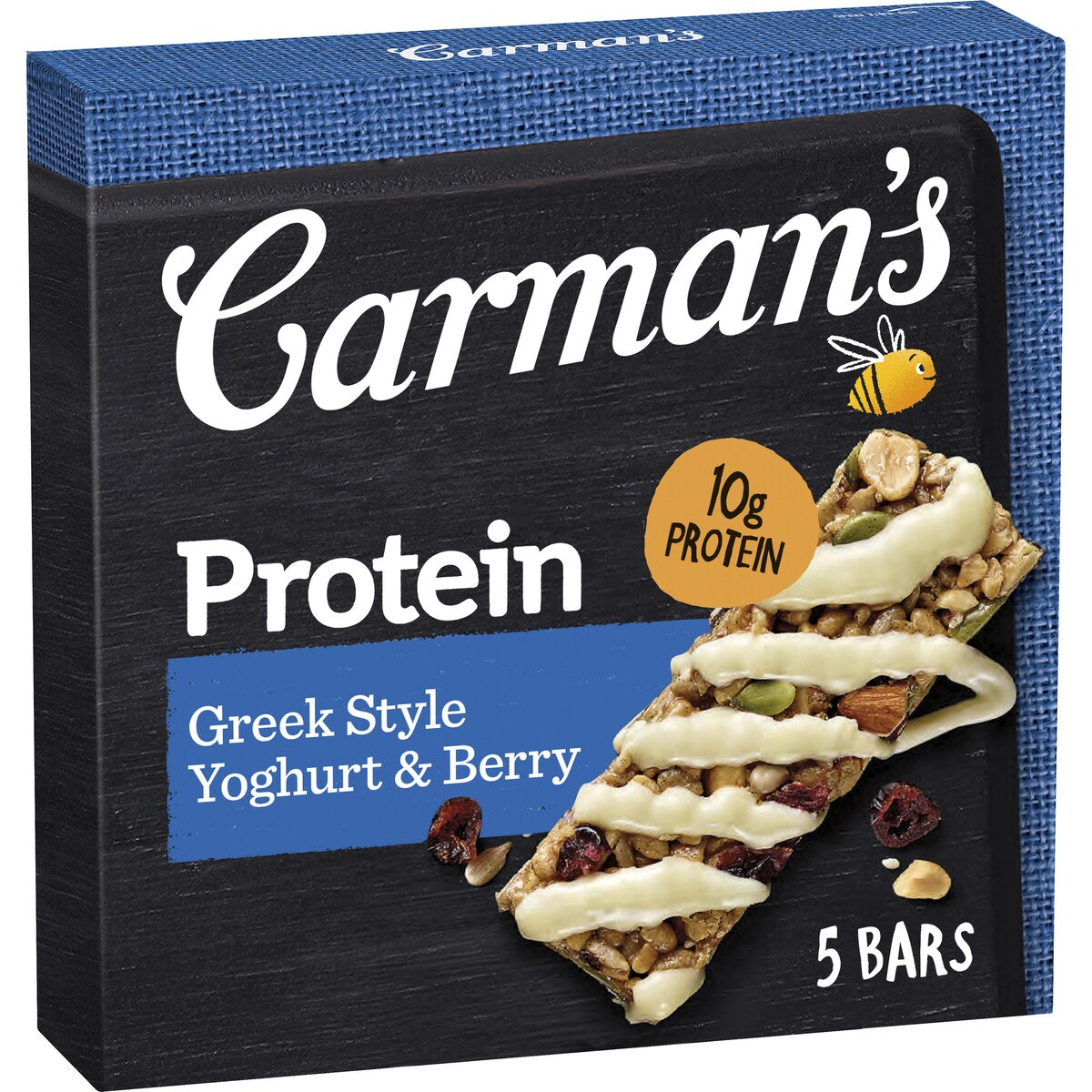 Carmans Protein Bars Greek Style Yoghurt & Berry 5 pack