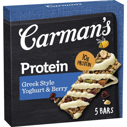 Carmans Protein Bars Greek Style Yoghurt & Berry 5 pack