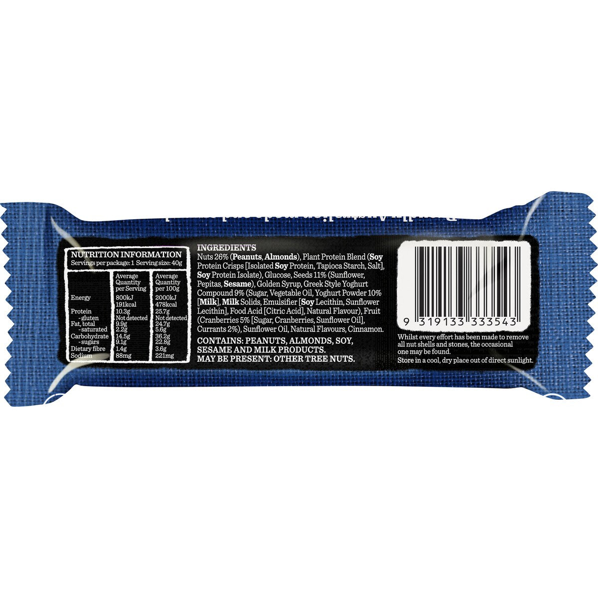 Carmans Protein Bars Greek Style Yoghurt & Berry 5 pack