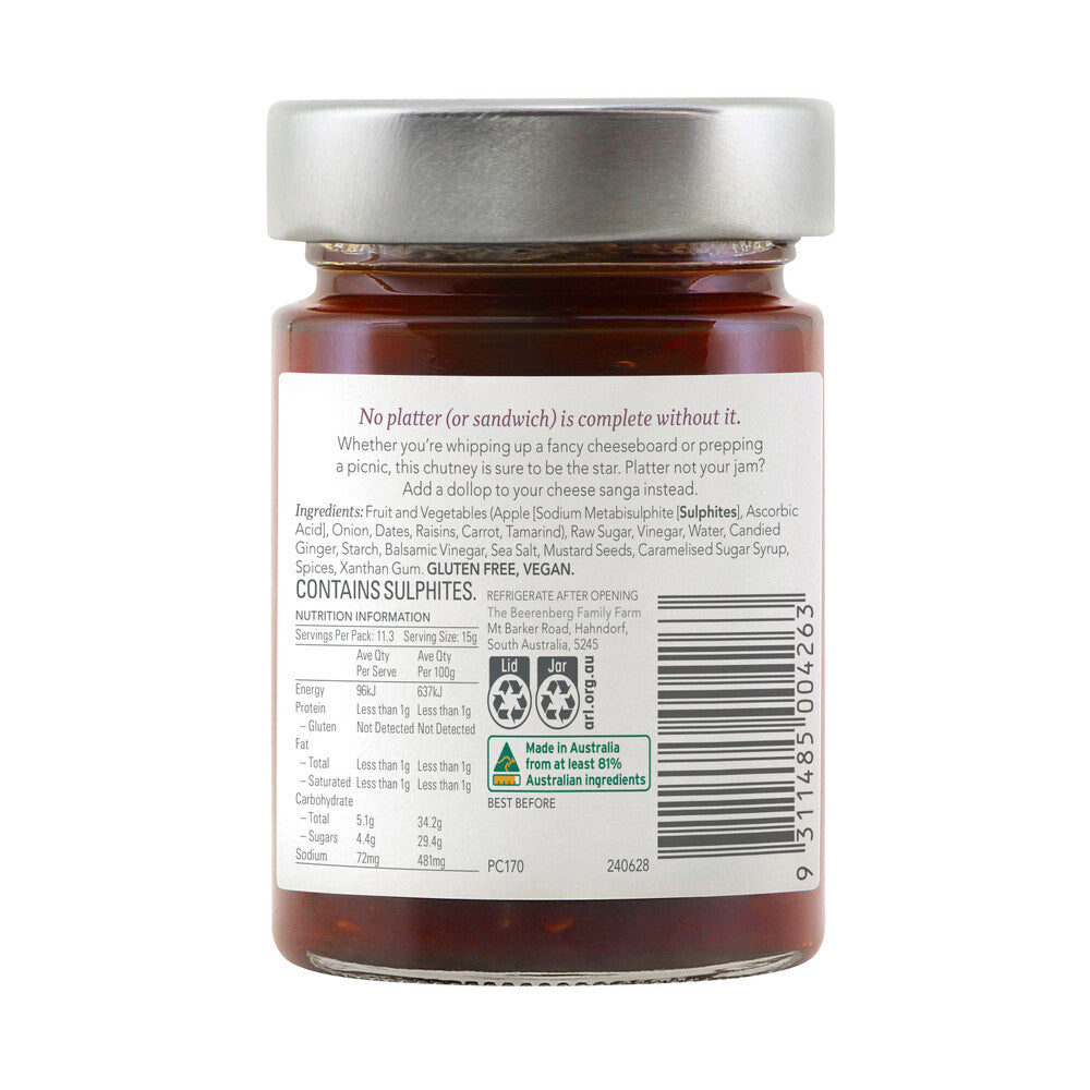 Beerenberg Ploughman's Chutney - 170g