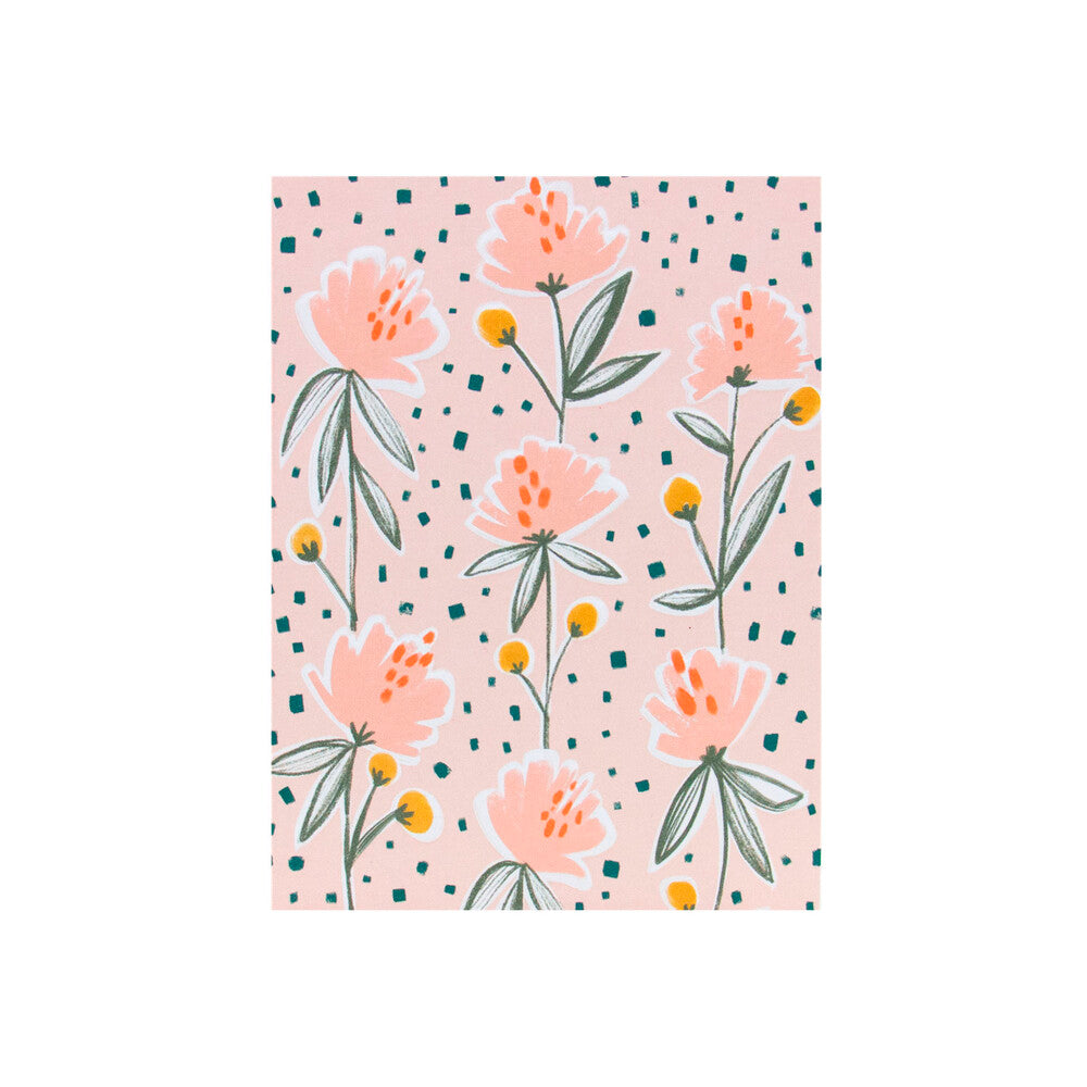 Hallmark Mini Greeting Card Pretty Pink Floral - 1 each
